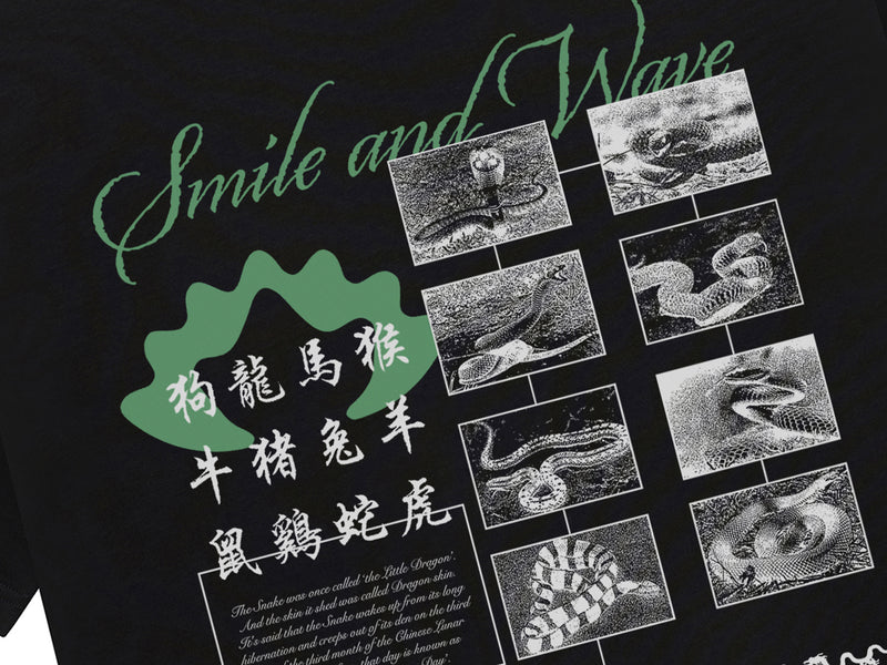 Year Of The Snake T-Shirt - Black