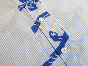 Canton Short Sleeve Shirt - Blue / White