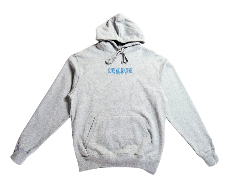 Authentics Embroidered Super Heavyweight Hood - Athletic Heather / Blue