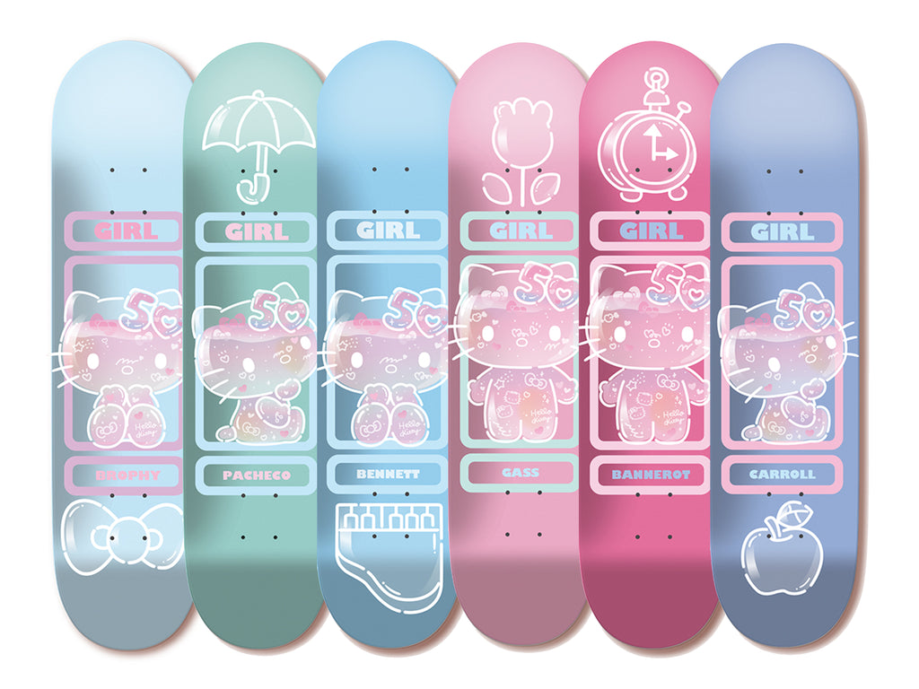 Set Of 6 Hello Kitty 50th Anniversary Decks