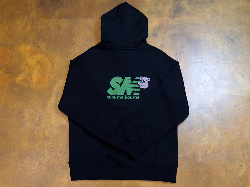 Clippy Heavy Hood - Black / Dark Green