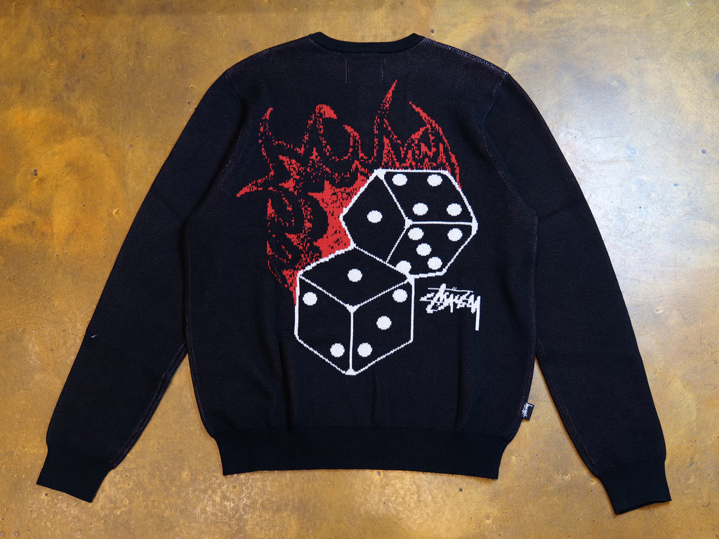 Fire Dice Sweater - Black