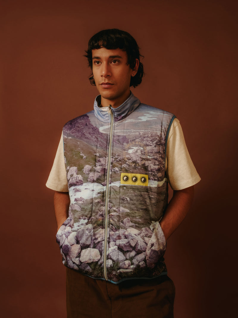 Kol-Suu Lake Reversible Vest - Blue
