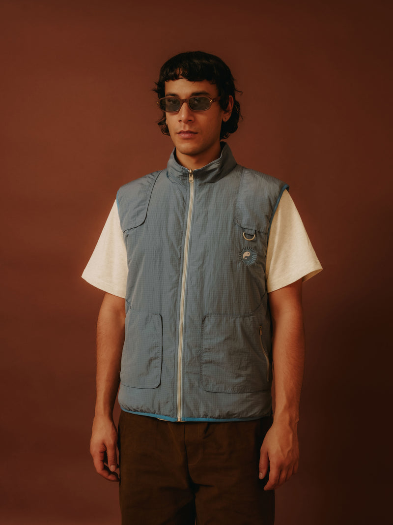 Kol-Suu Lake Reversible Vest - Blue
