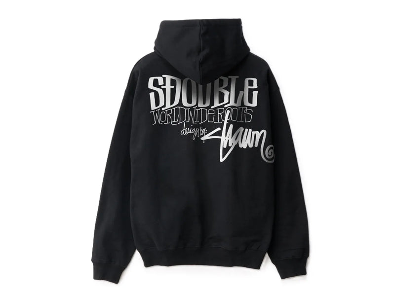 World Wide Roots Hooded Fleece - Black