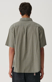 Vista Plaid Summer Short Sleeve Shirt - Sage