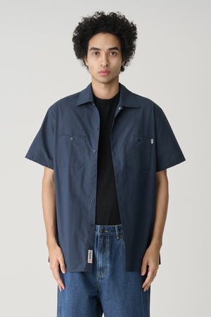 Work Short Sleeve Shirt - Navy