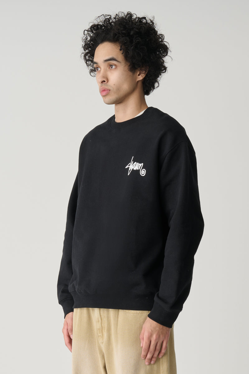 Roots Dot Crew Fleece - Black