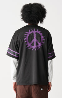 Peace Game Short Sleeve Mesh Jersey - Black
