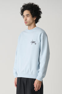Roots Dot Crew Fleece - Washed Baby Blue