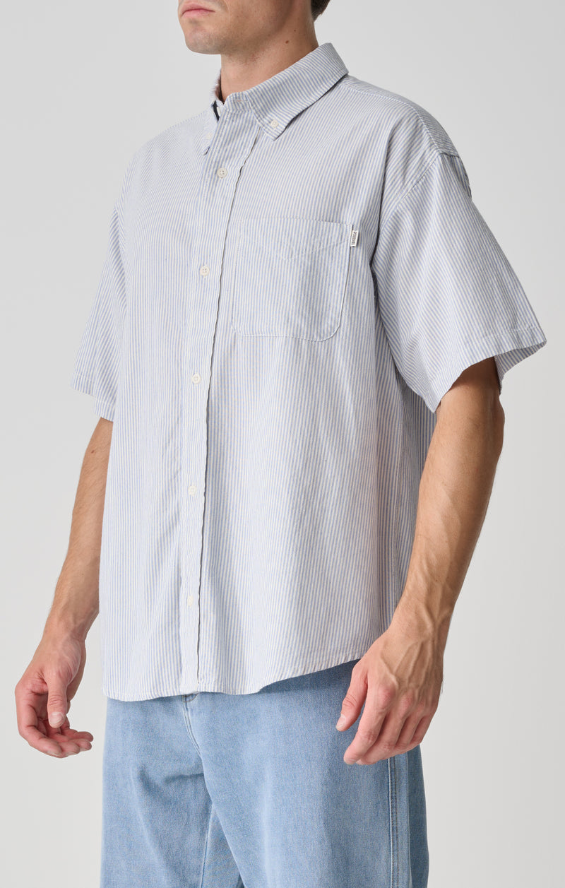 Stripe Short Sleeve Shirt - Striped