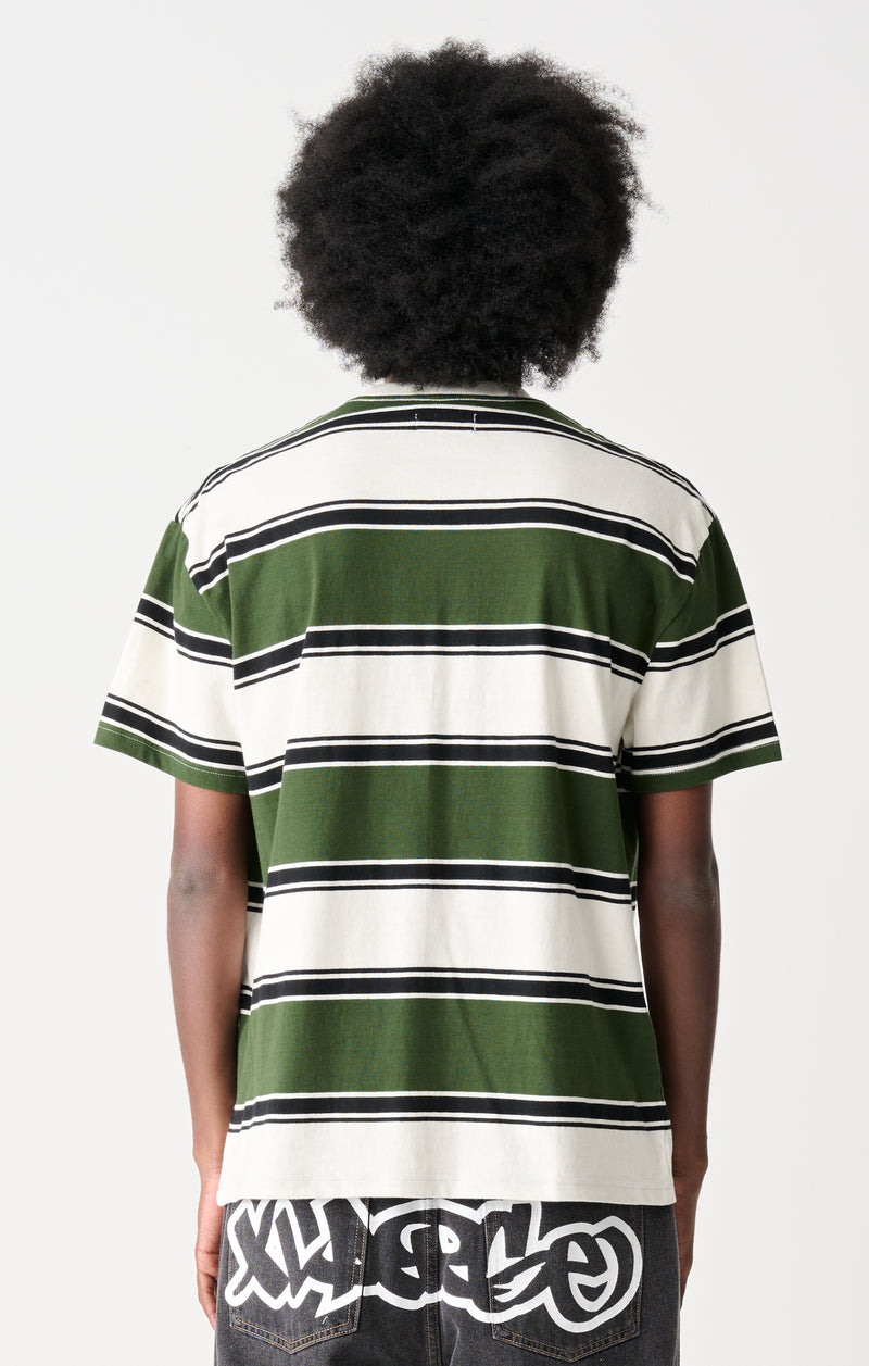 91 Pocket Stripe T-Shirt - Forest