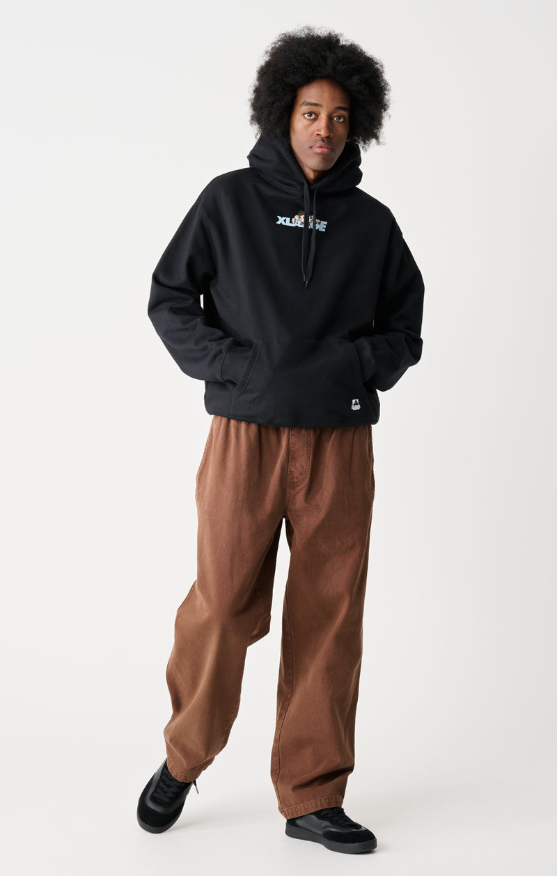 Keith Hooded Fleece - Black