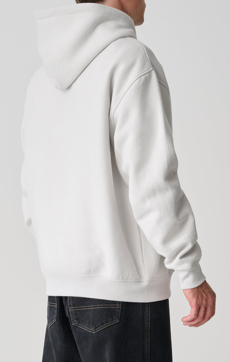 Crown Dot Hooded Fleece - Silver