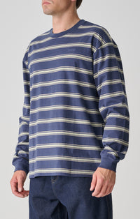 Big Stripe Long Sleeve T-Shirt - Navy
