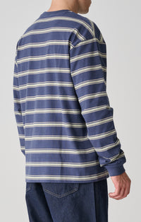 Big Stripe Long Sleeve T-Shirt - Navy