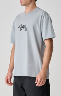 Small Stock T-Shirt - Blue Grey