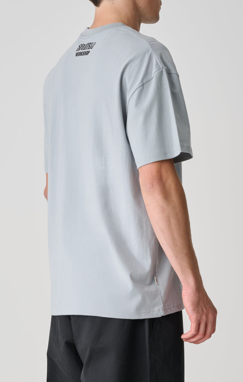 Small Stock T-Shirt - Blue Grey