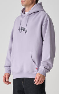 Small Stock Hooded Fleece - Dusty Grape