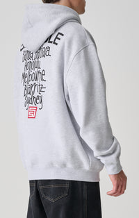Cities Zip Thru Hooded Fleece - Ash Heather