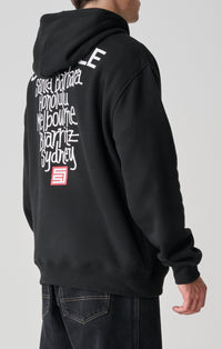 Cities Zip Thru Hooded Fleece - Black
