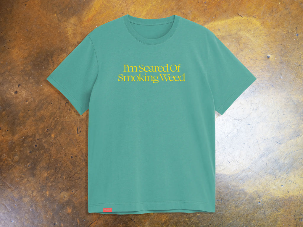 Scared Weed T-Shirt - Sea Foam