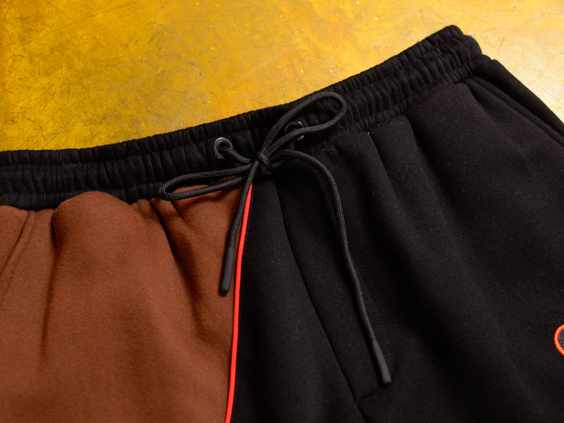 Motion Fleece Track Pant - Brown / Black