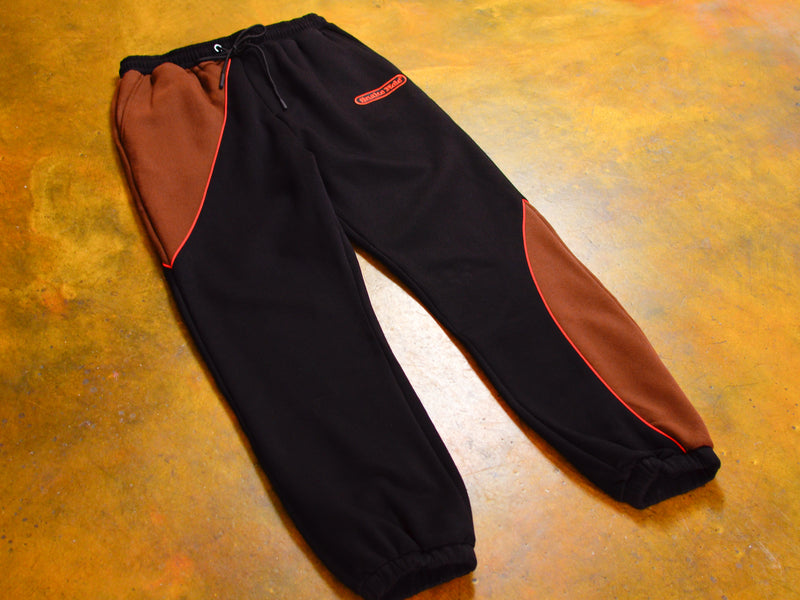 Motion Fleece Track Pant - Brown / Black