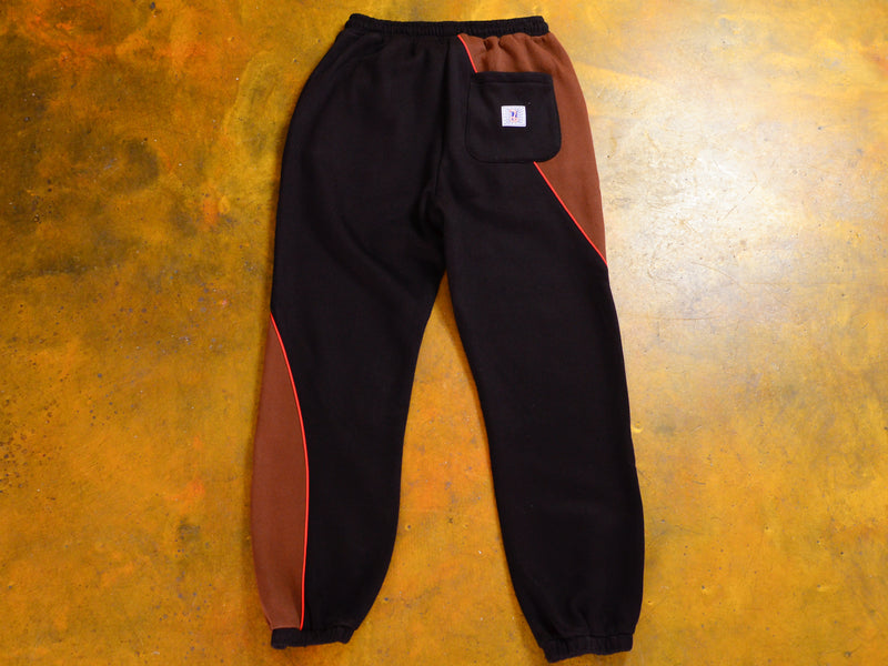 Motion Fleece Track Pant - Brown / Black