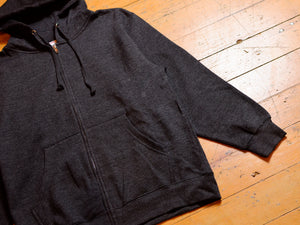 Independent Fleece Blank Zip Hood - Charcoal