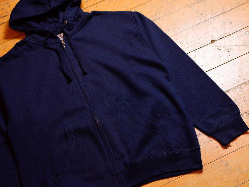 Independent Fleece Blank Zip Hood - Navy