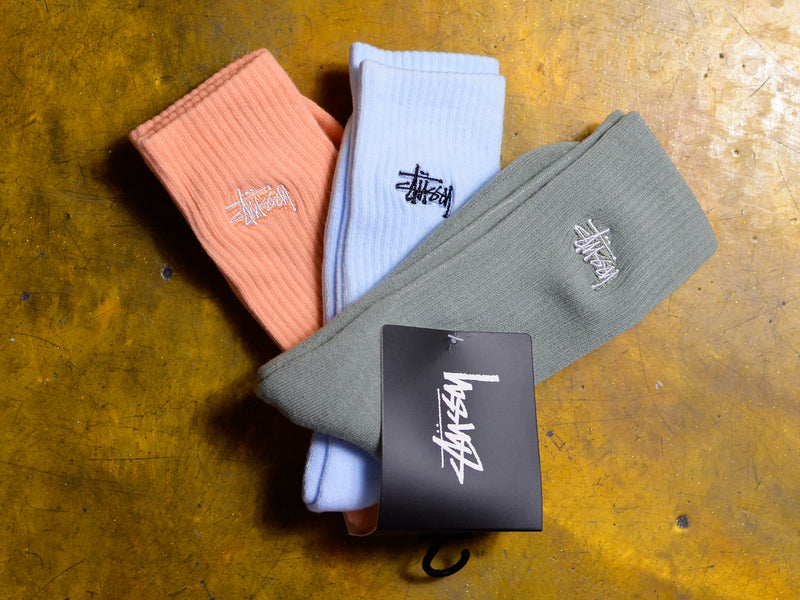 Graffiti Sock 3pk - Army / Powder / Apricot