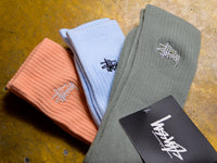 Graffiti Sock 3pk - Army / Powder / Apricot