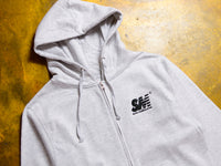 SM Embroidered Zip Hooded Fleece - Athletic Heather