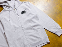 SM Embroidered Zip Hooded Fleece - Athletic Heather