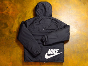 Nike Sportswear Therma-FIT Legacy Hooded Jacket - Black / Dark Smoke Grey / Sail